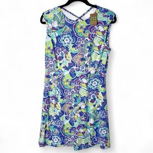 TITLE NINE Criss CrossBack Floral Mini Dress